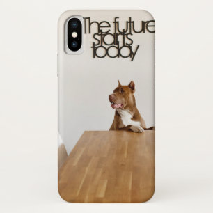 "The Future Starts Today – Adorable Dog Design iPhone X Case