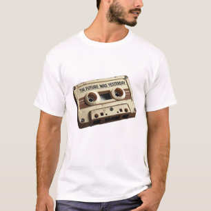 The Future Was Yesterday Vintage Audio Cassette T-Shirt