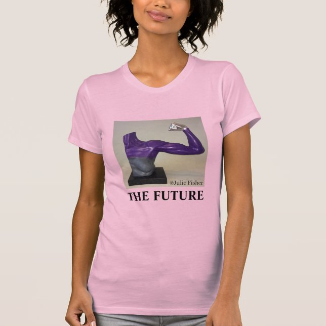 THE FUTURE-Women's Pink T-shirt (Front)