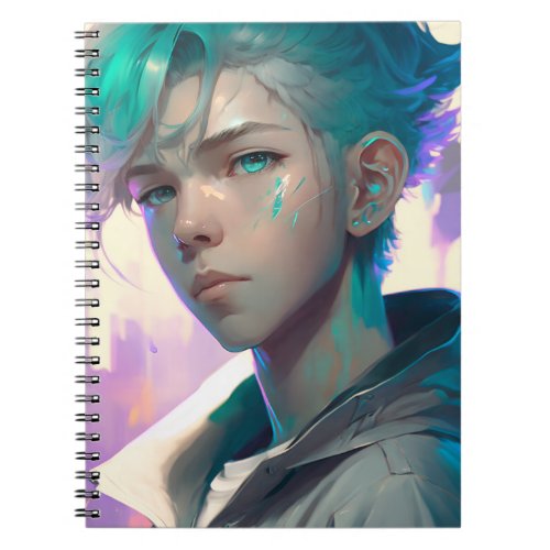 The Futuristic Anime Boy notebook