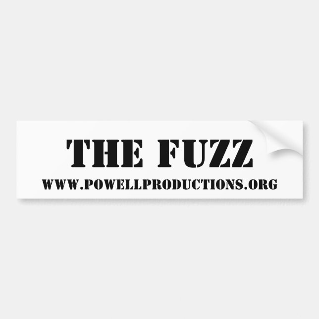 The Fuzz - Bumper Sticker (Front)
