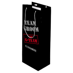 The G-Team Team Groom Wine Gift Bag
