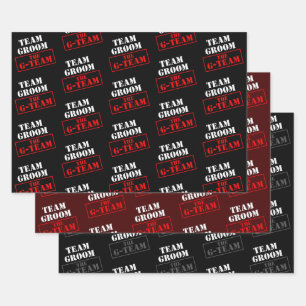 The G-Team Team Groom Wrapping Paper Sheets