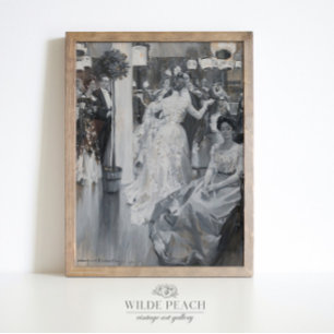The Gala Vintage fashion painting of women Poster