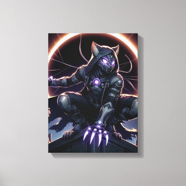 The Galactic Cat Burglar Canvas Print (Front)