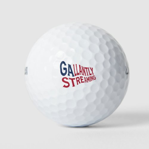 The Gallantly Streaming Flag Golf Balls