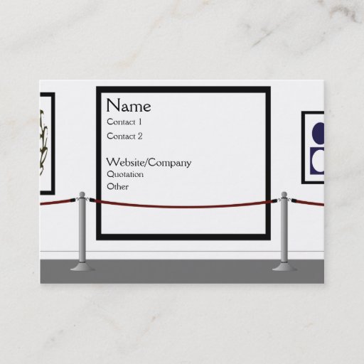 Customizable The Gallery Business Cards