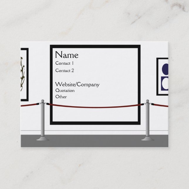 The Gallery Business Card (Front)