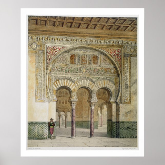 The Gallery of the Court of Lions at the Alhambra, Poster (Front)