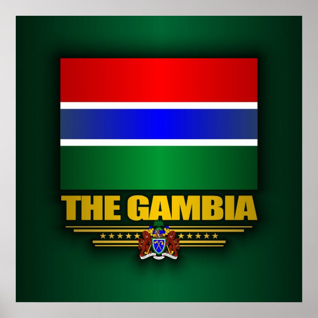 The Gambia Flag Poster (Front)