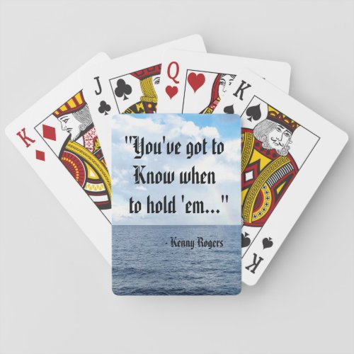 The Gambler Playing Cards