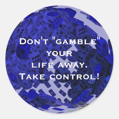 The gamblers Dice gifts Classic Round Sticker