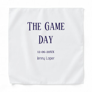 the game day football club match name year date bandana