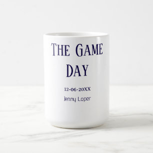 the game day football club match name year date coffee mug