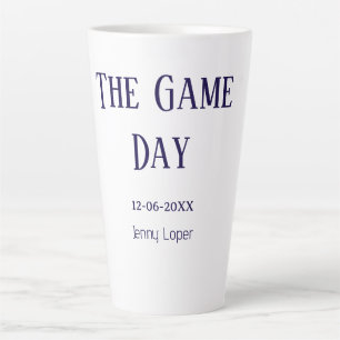 the game day football club match name year date latte mug