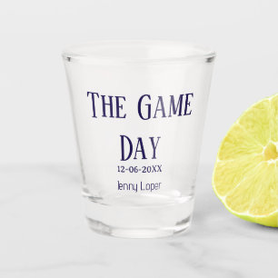 the game day football club match name year date shot glass