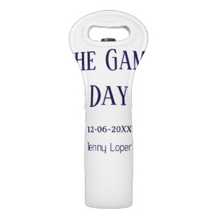 the game day football club match name year date wine bag