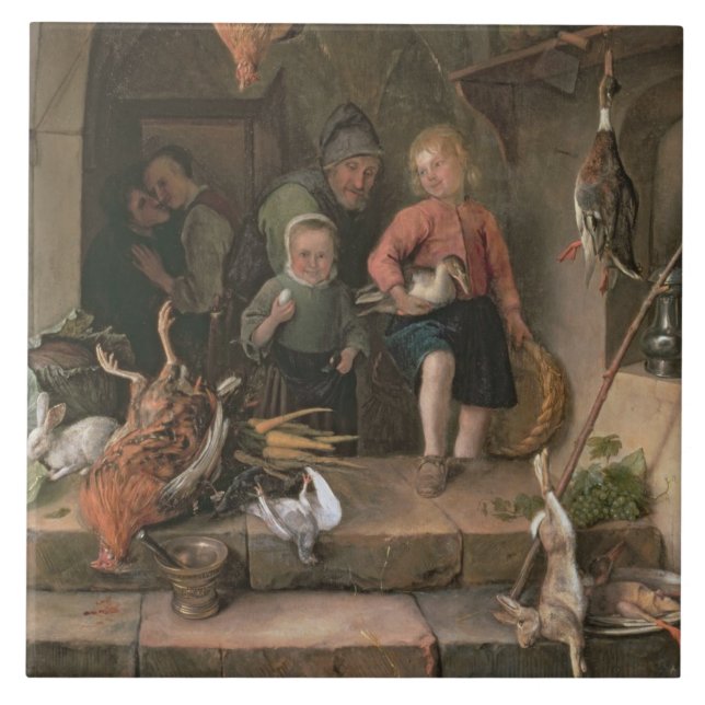 The Game Larder (panel) Ceramic Tile (Front)