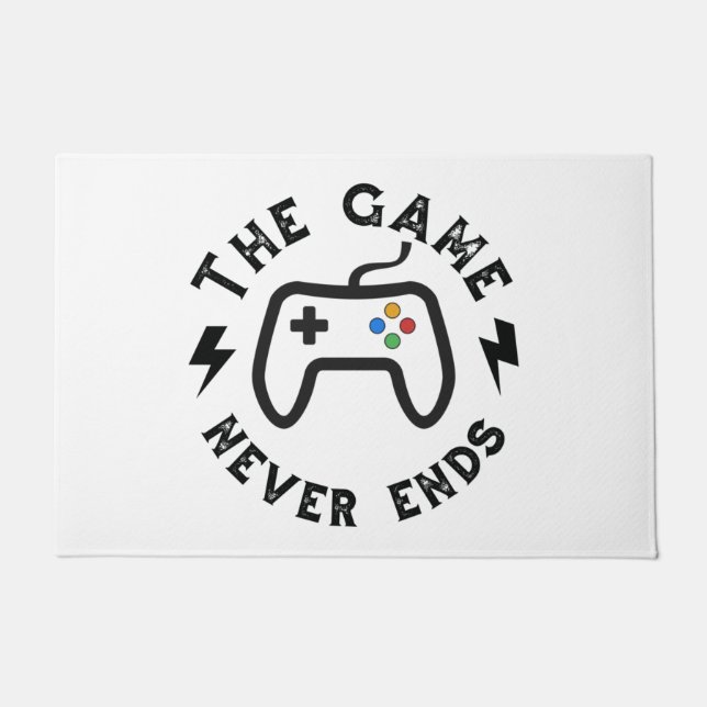 The Game never ends Doormat (Front)