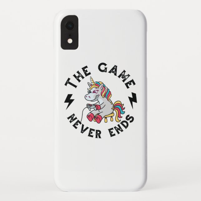 The Game never ends for Unicorns Case-Mate iPhone Case (Back)