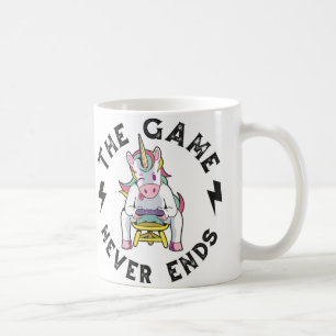 The Game never ends for Unicorns Coffee Mug