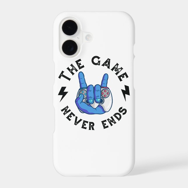 The Game never ends Iphone Case (Back)