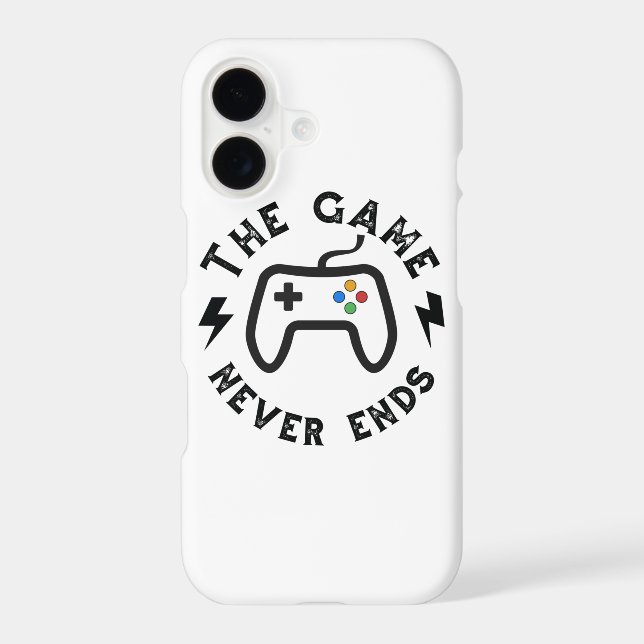 The Game never ends Iphone Case (Back)