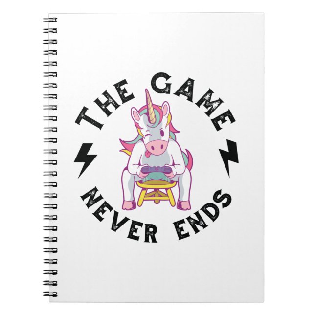 The Game never ends Notebook (Front)