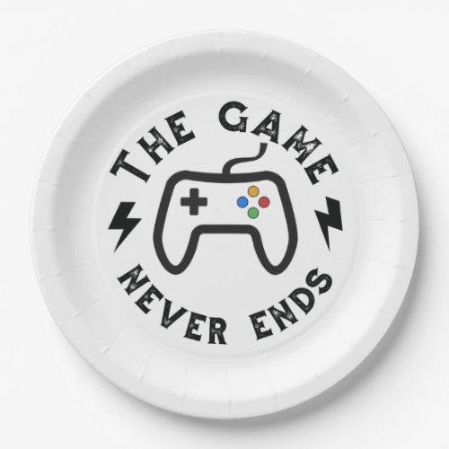The Game never ends Paper Plates