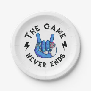 The Game never ends Paper Plates