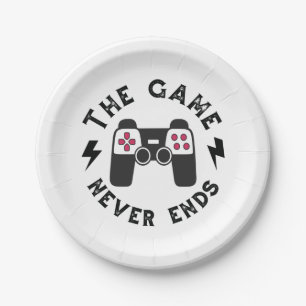 The Game never ends Paper Plates