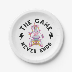 The Game never ends Paper Plates