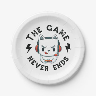 The Game never ends Paper Plates