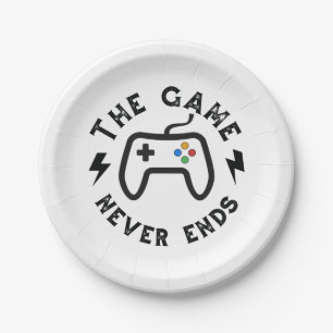 The Game never ends Paper Plates