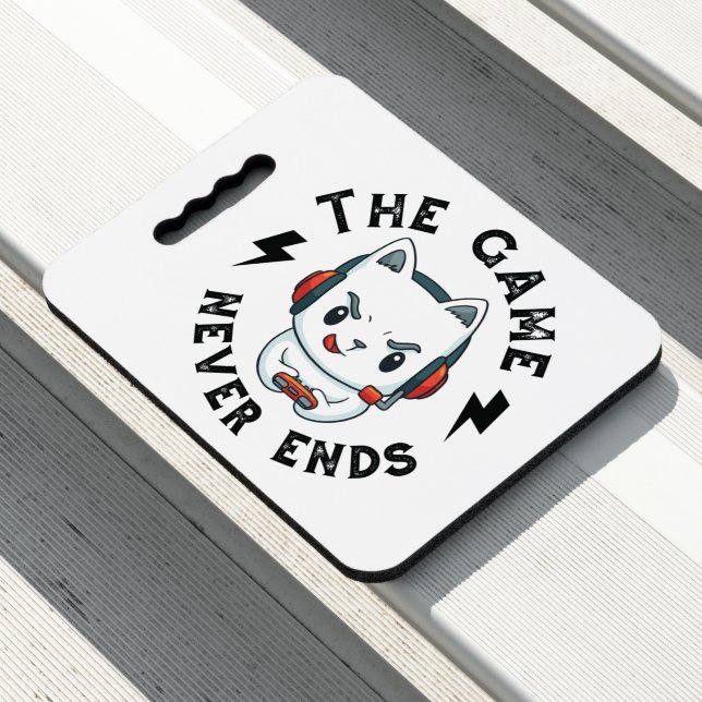 The Game never ends Seat Cushion (In Situ)