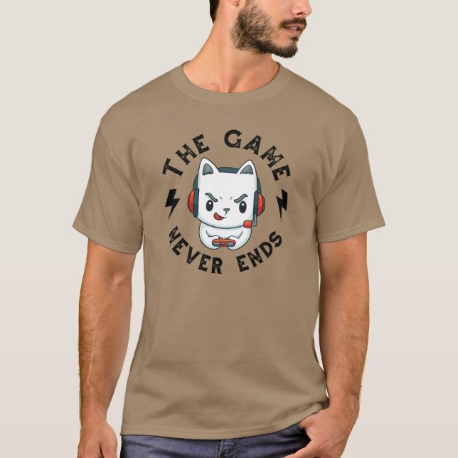 The Game never ends T-Shirt (Front)