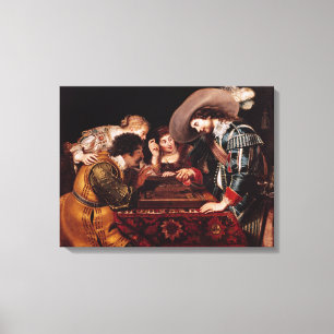 The Game of Backgammon Canvas Print
