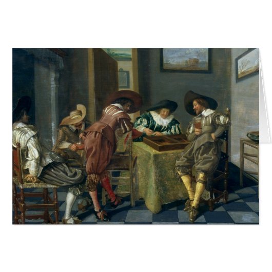 The Game of Backgammon Cards (Front Horizontal)