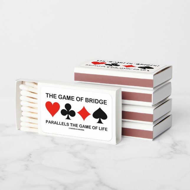 The Game Of Bridge Parallels The Game Of Life Matchboxes (Stacked)