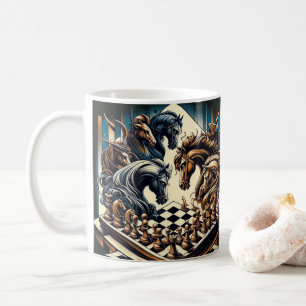 The game of knights – chess meets fantasy coffee mug