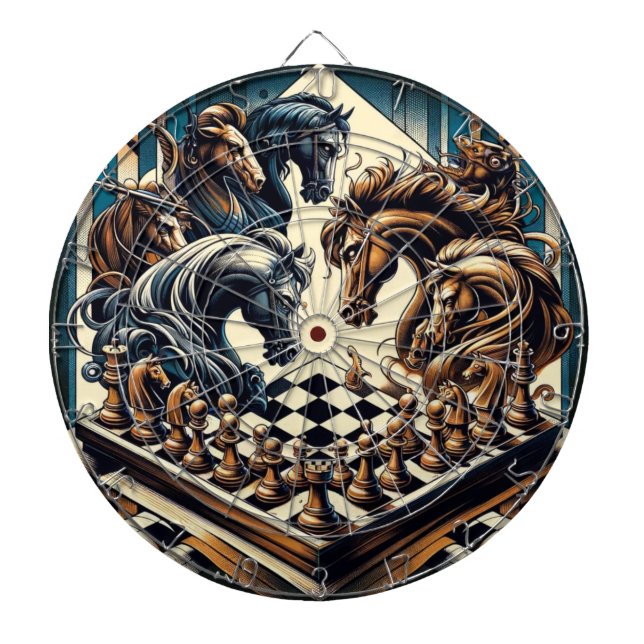 The game of knights – chess meets fantasy dart board (Front)