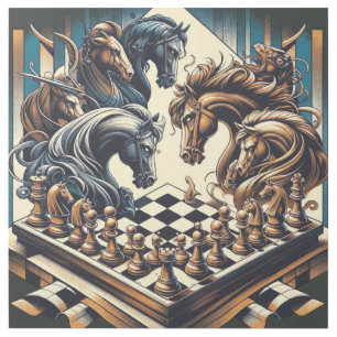 The game of knights – chess meets fantasy gallery wrap
