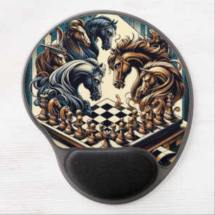 The game of knights – chess meets fantasy gel mouse pad