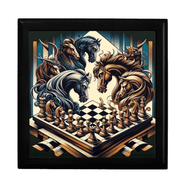 The game of knights – chess meets fantasy gift box (Front)