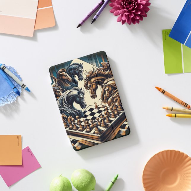 The game of knights – chess meets fantasy iPad mini cover (In Situ)