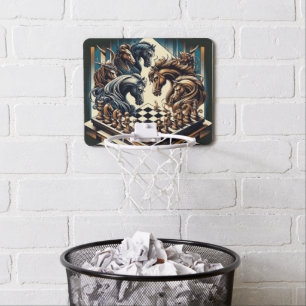 The game of knights – chess meets fantasy mini basketball hoop