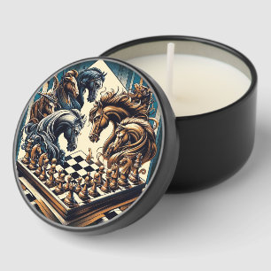 The game of knights – chess meets fantasy mini candle favors