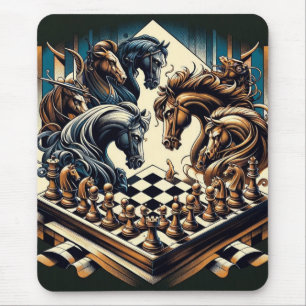 The game of knights – chess meets fantasy mouse pad