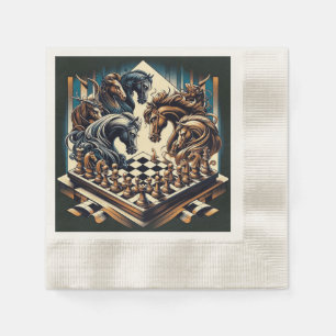 The game of knights – chess meets fantasy napkins