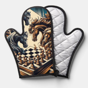 The game of knights – chess meets fantasy oven mitt
